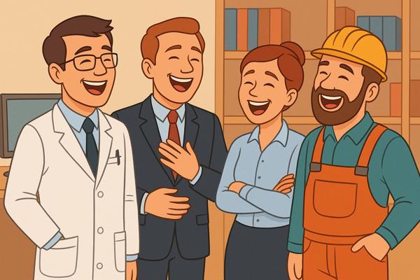 Профессиональные анекдоты: рабочие будни через смех