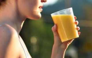 Вода с апельсиновым соком для похудения
