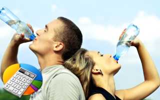 Вода для похудения рассчитать количество