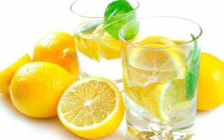 Вода с лимоном для похудения калорийность