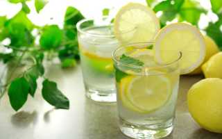 Вода с соком лимона при похудении