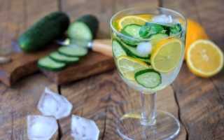 Вода для похудения с огурцом мятой лимоном