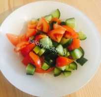 Помидоры с огурцом салат помогает ли похудеть